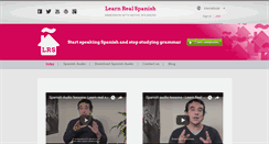 Desktop Screenshot of learnrealspanish.com
